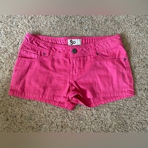 SO Pink Shorts Size 9